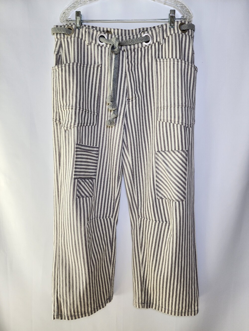 LOV LOV | Striped Drawstring Jeans - Picture 2 of 10